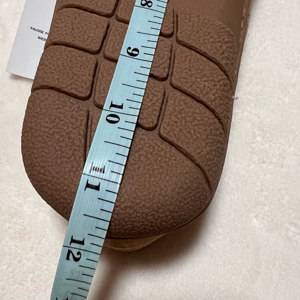 NWT Lands’ End Men’s English Tan Suede Leather Faux Fur Lined Moccasin Slippers - Picture 14 of 15